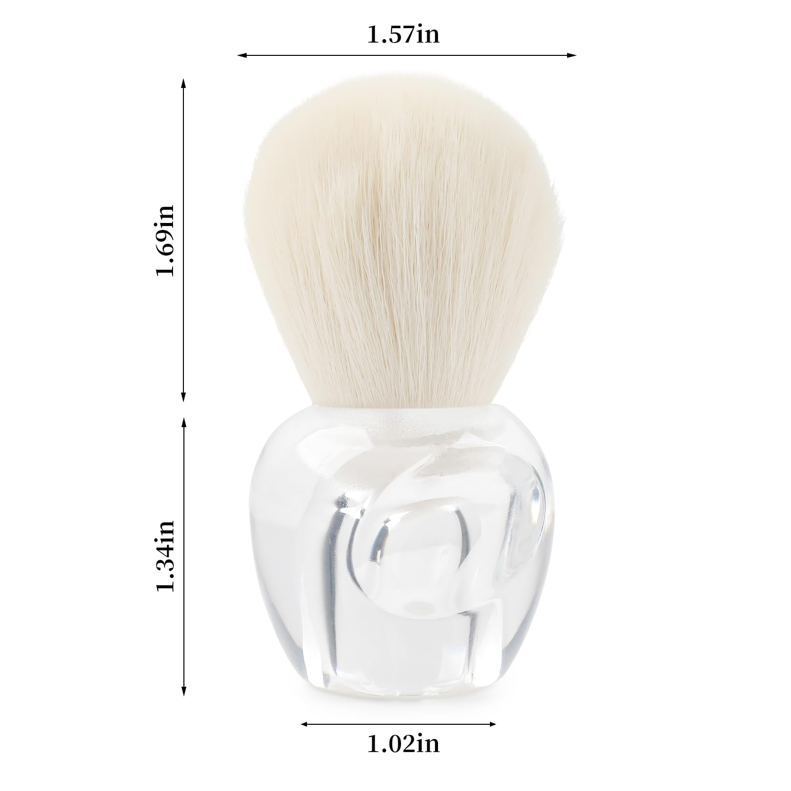 BQAN Nail Dust Brush with comfortable handle for precise control during cleanup.