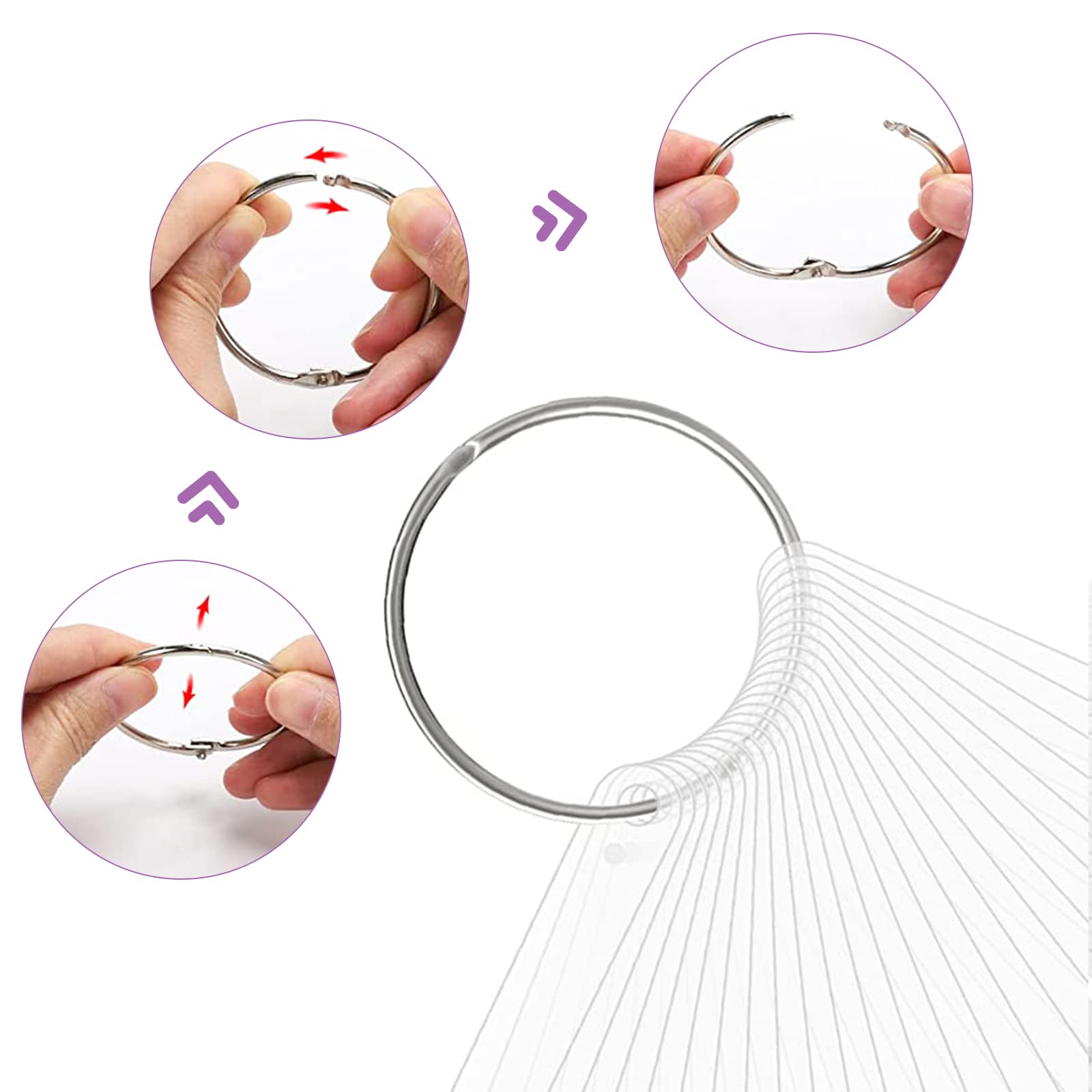 BQAN swatch sticks in binder ring for easy organization and transport.