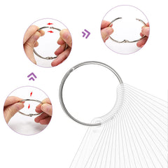 BQAN swatch sticks in binder ring for easy organization and transport.