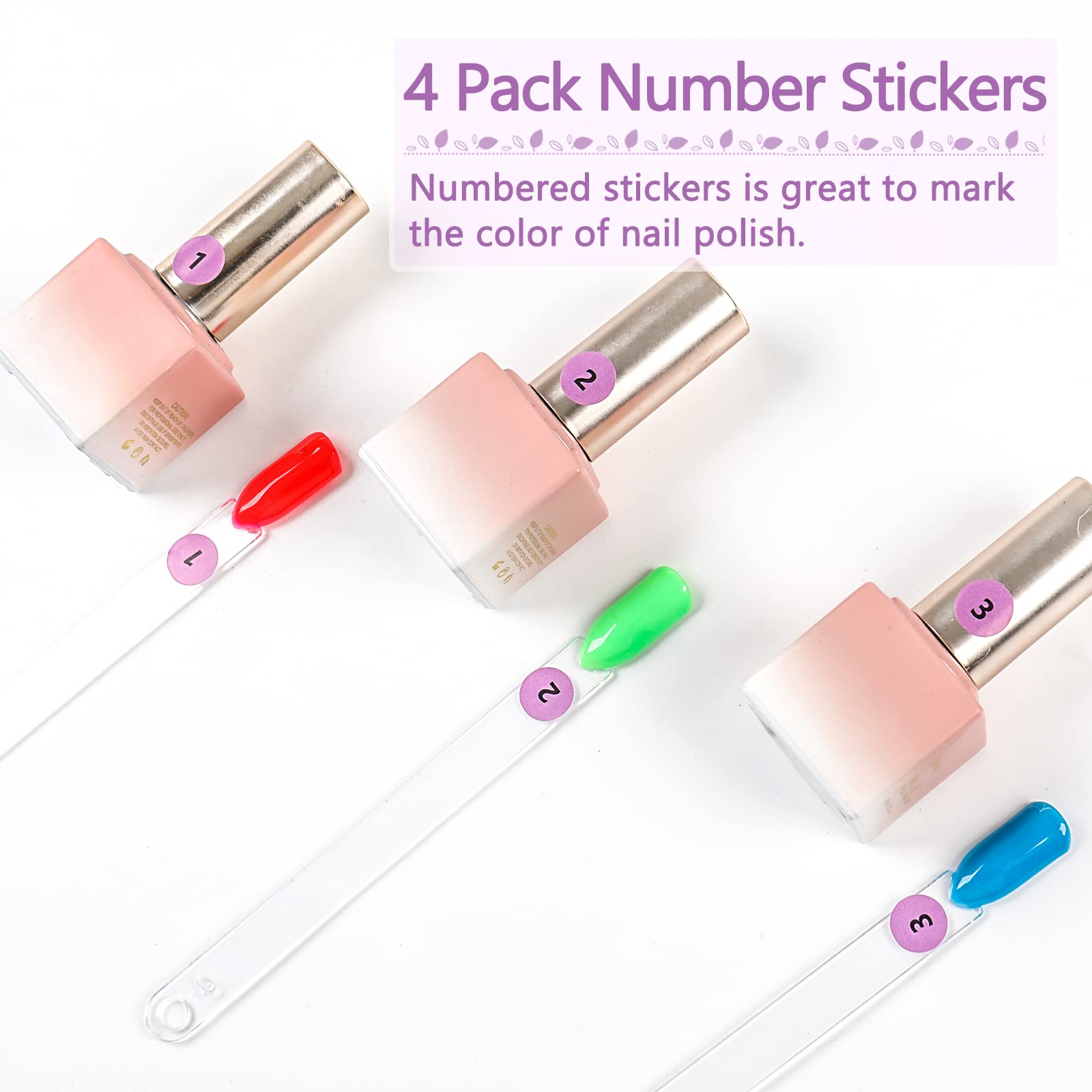 BQAN swatch sticks demonstrating diverse color options on display sheet.