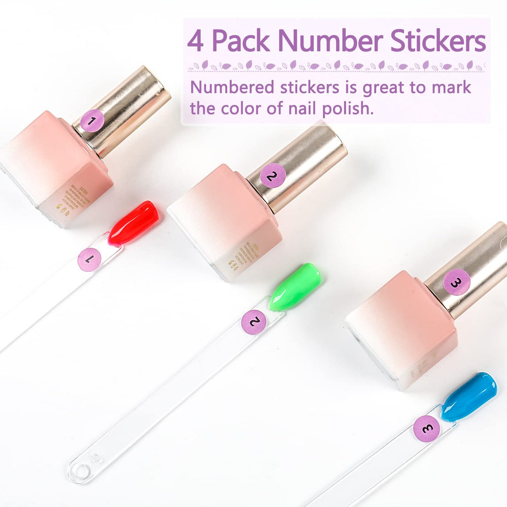 BQAN swatch sticks demonstrating diverse color options on display sheet.