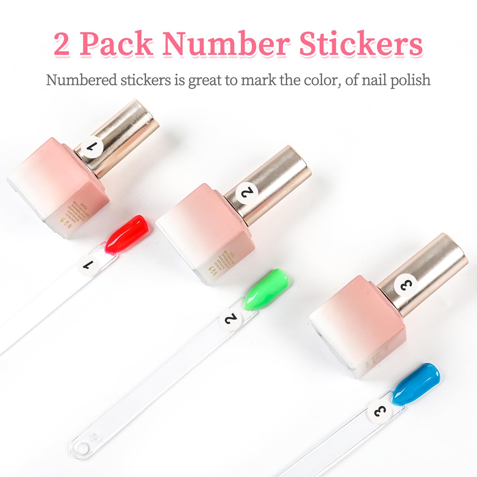 BQAN 2-pack accessory set with rings and stickers for efficient organization.