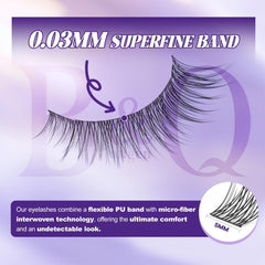 BQaugen clear-band design offers comfortable wear on the lid curve