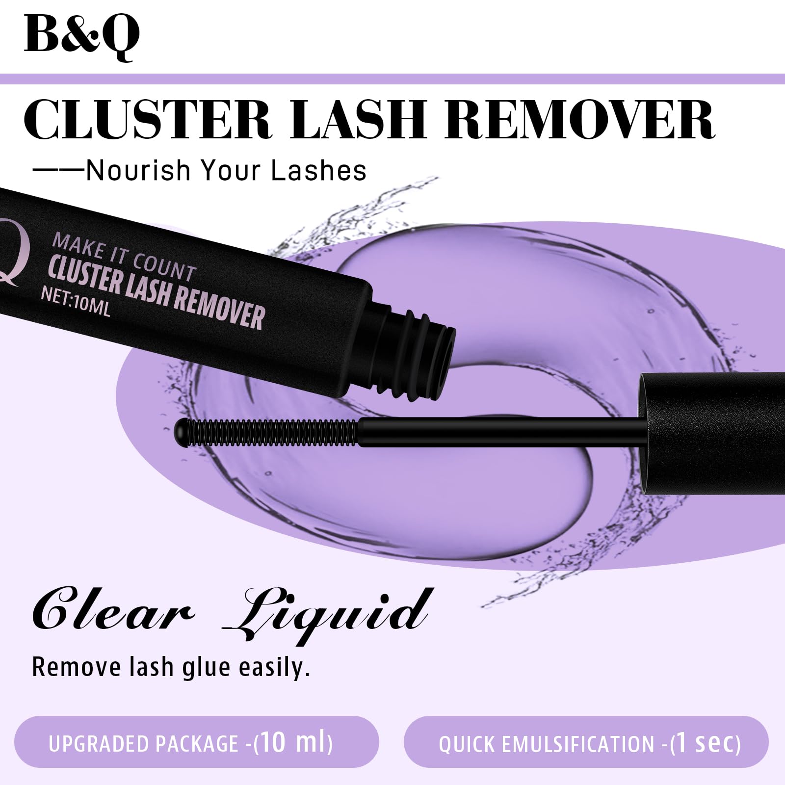B&Qaugen cluster lashes tray featuring 72 clusters for DIY sets.