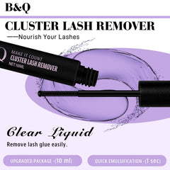 B&Qaugen cluster lashes tray featuring 72 clusters for DIY sets.