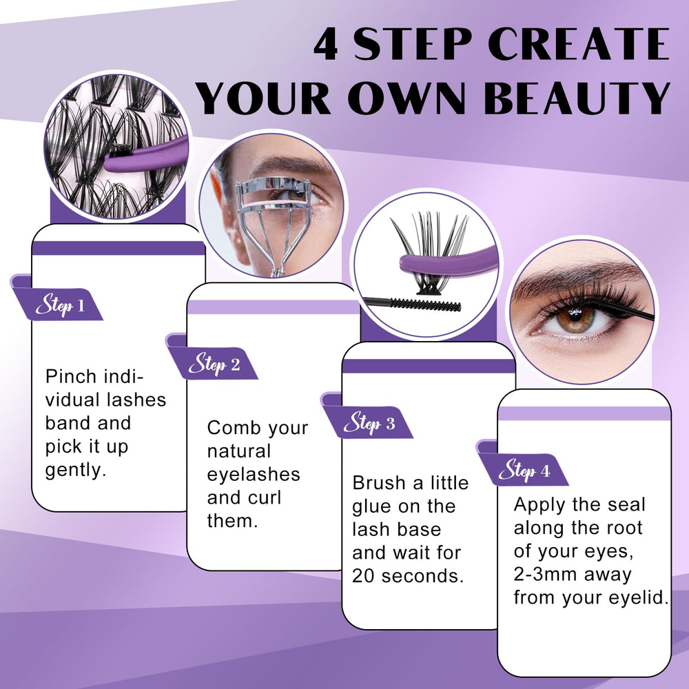 B&Qaugen Soft cluster lashes deliver lightweight, natural-looking volume
