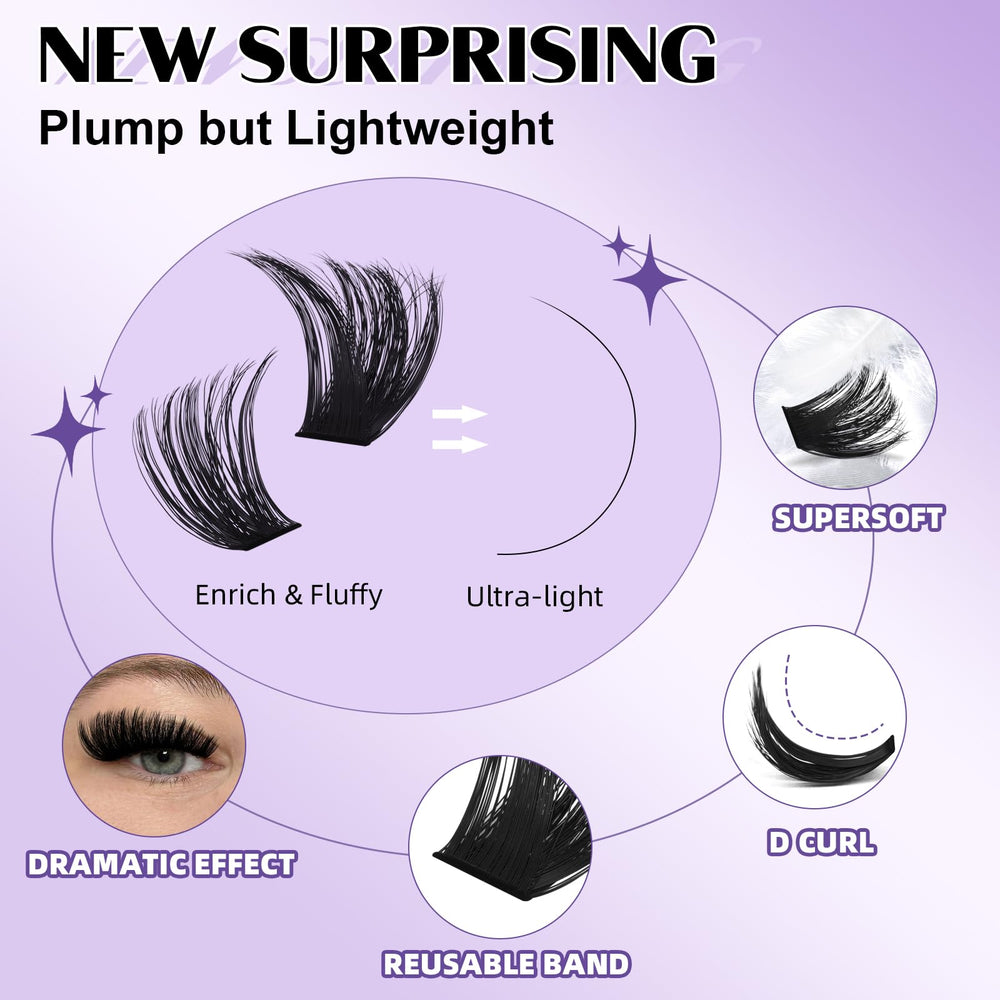 BQaugen easy 4-step application supports at-home DIY lash applications.