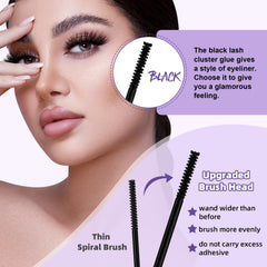 B&Qaugen lash cluster glue demonstrates easy removal with no residue.