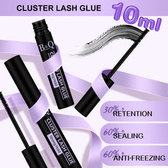 B&Qaugen mini wand applies glue to natural lashes for precise control.