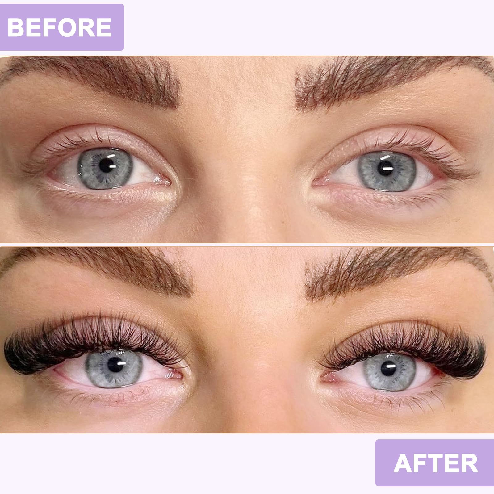 B&Qaugen cat-eye effect achieved with mixed-length clusters
