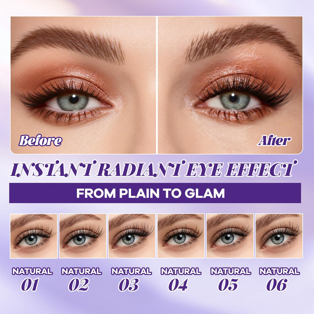 BQaugen lash clusters closeup shows ultra-thin fibers for natural look