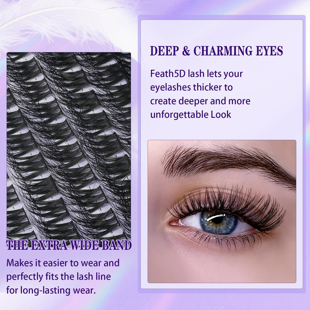 B&Qaugen lash clusters mixed lengths for natural or dramatic looks