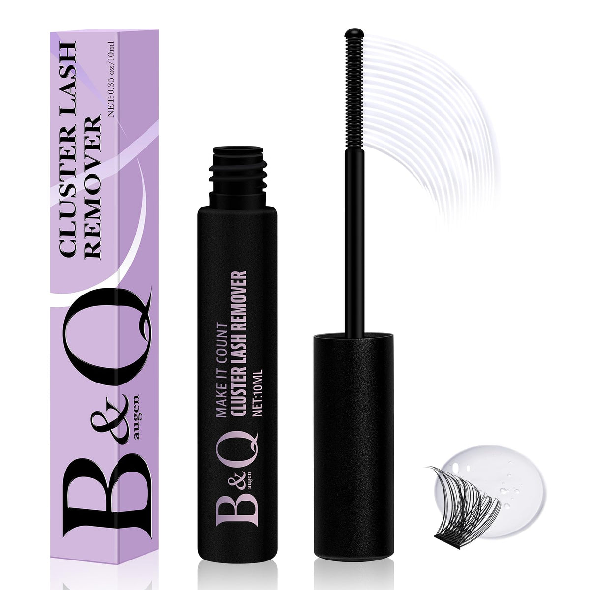 B&Qaugen lash remover bottle 10ml for safe adhesive removal.