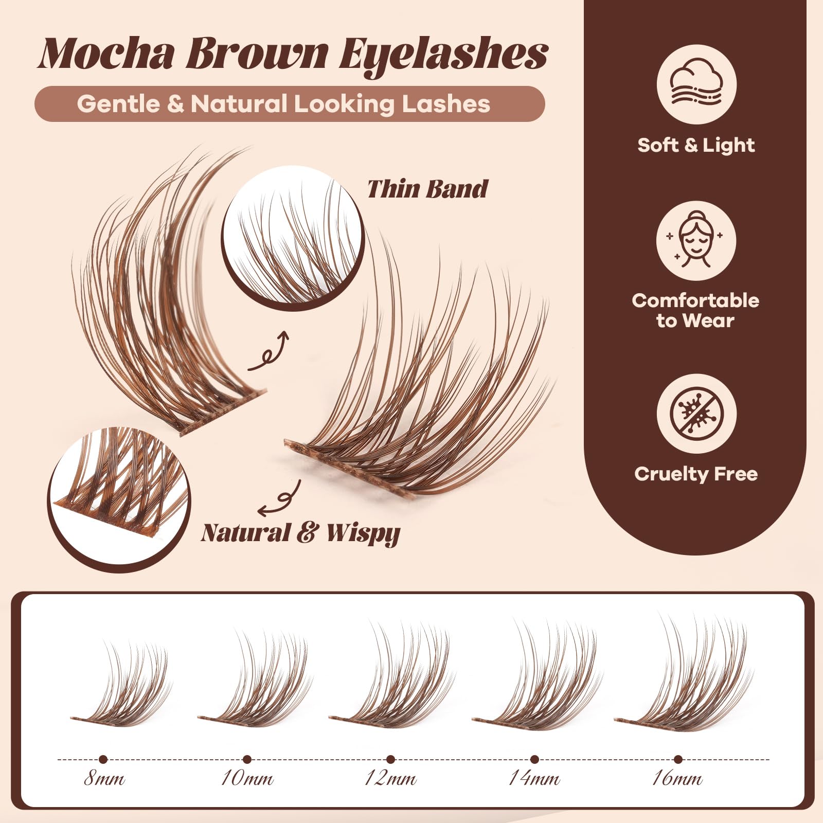 B&Qaugen Mochalash 01 C-Curl clusters provide lift without heaviness.