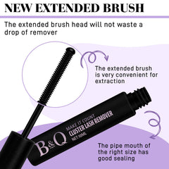 B&Qaugen natural cat-eye look using varying lash lengths.