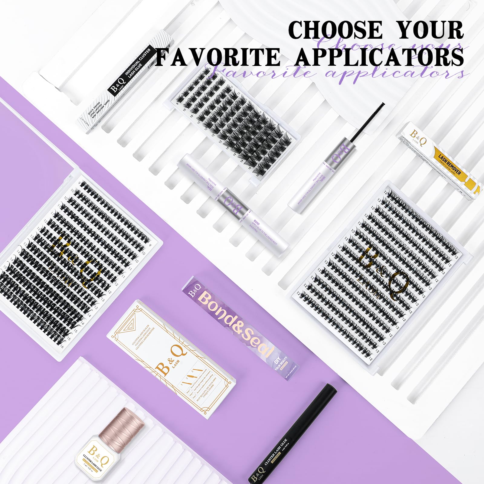 Compact travel-friendly B&Qaugen lash glue case