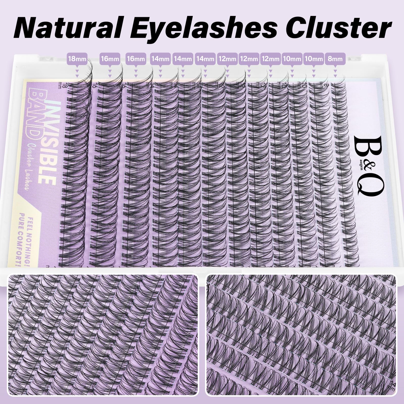 B&Qaugen Venus Lash Clusters lightweight comfort during wear