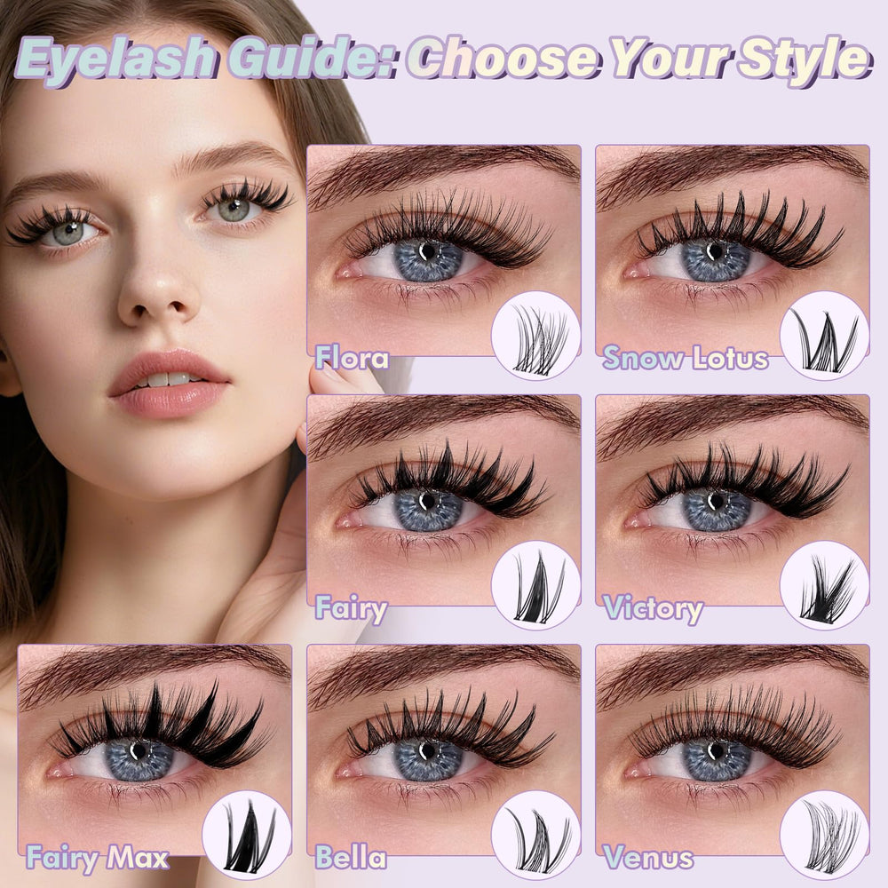Venus kit shows 8-18 mm mixed lengths for versatile styles.