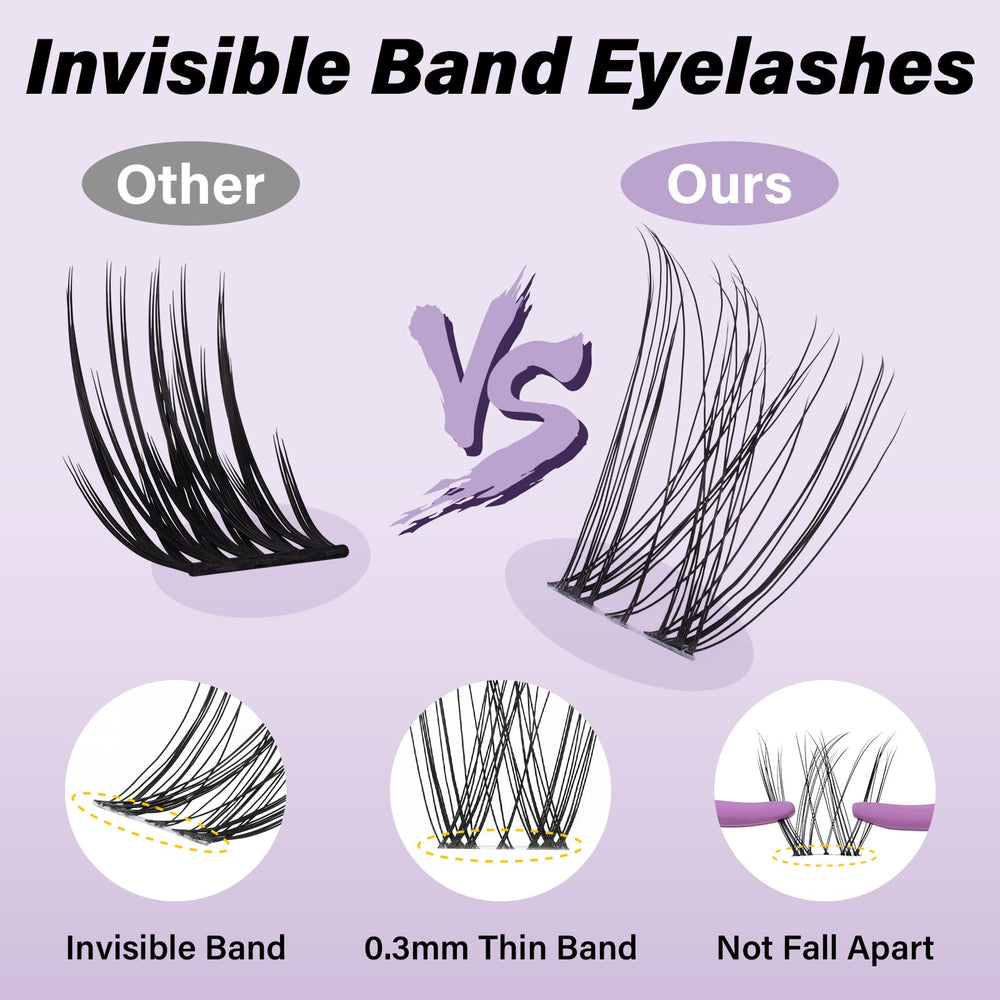 Tools included: tweezer and brush for DIY application.