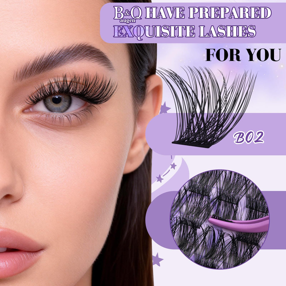 B&Qaugen applicator set enables precise, beginner-friendly lash application.