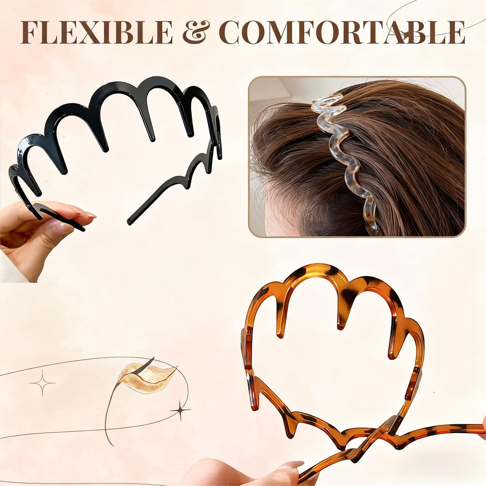 BQMSVE diadema reversible en forma de U para dos estilos