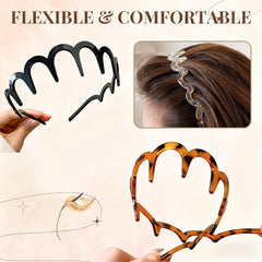 BQMSVE diadema reversible en forma de U para dos estilos