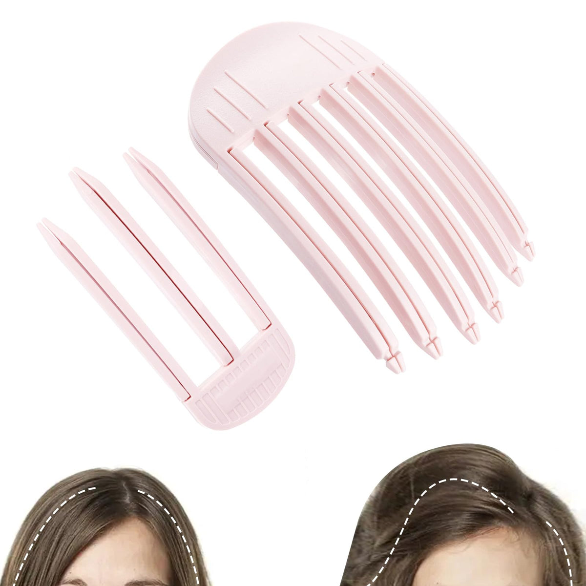 Branbox clips volumen cabello rosado grande para levantamiento rápido de raíces
