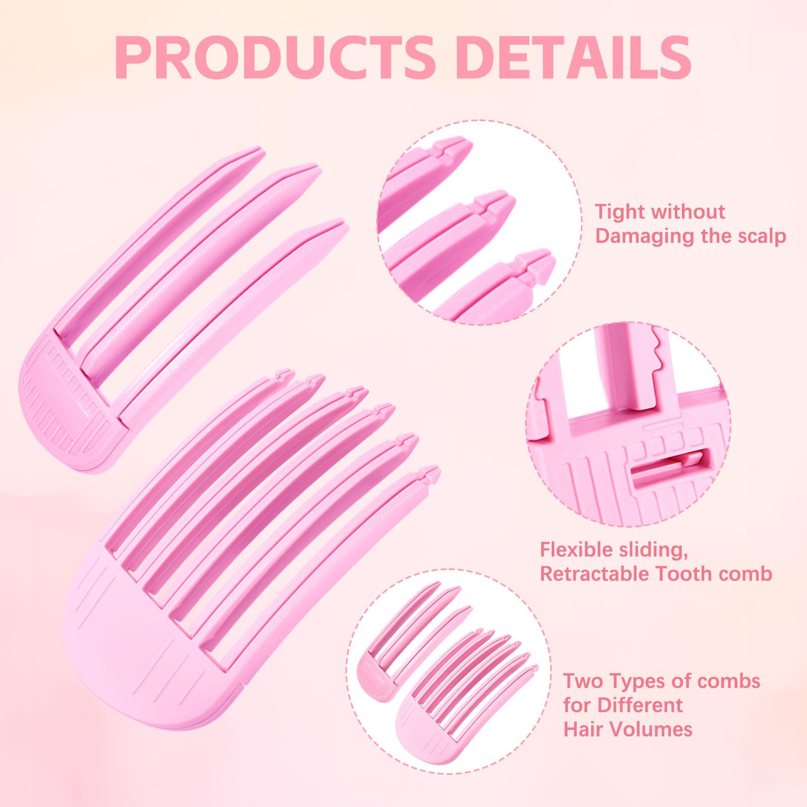 Branbox clip volumen rosa presentación en caja, ideal para regalo.