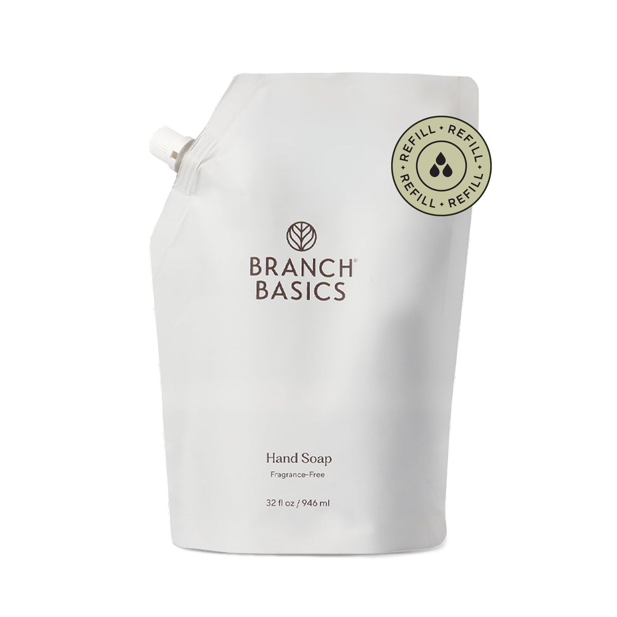 Branch Basics gel hand soap refill pouch 32oz for sustainable refills.