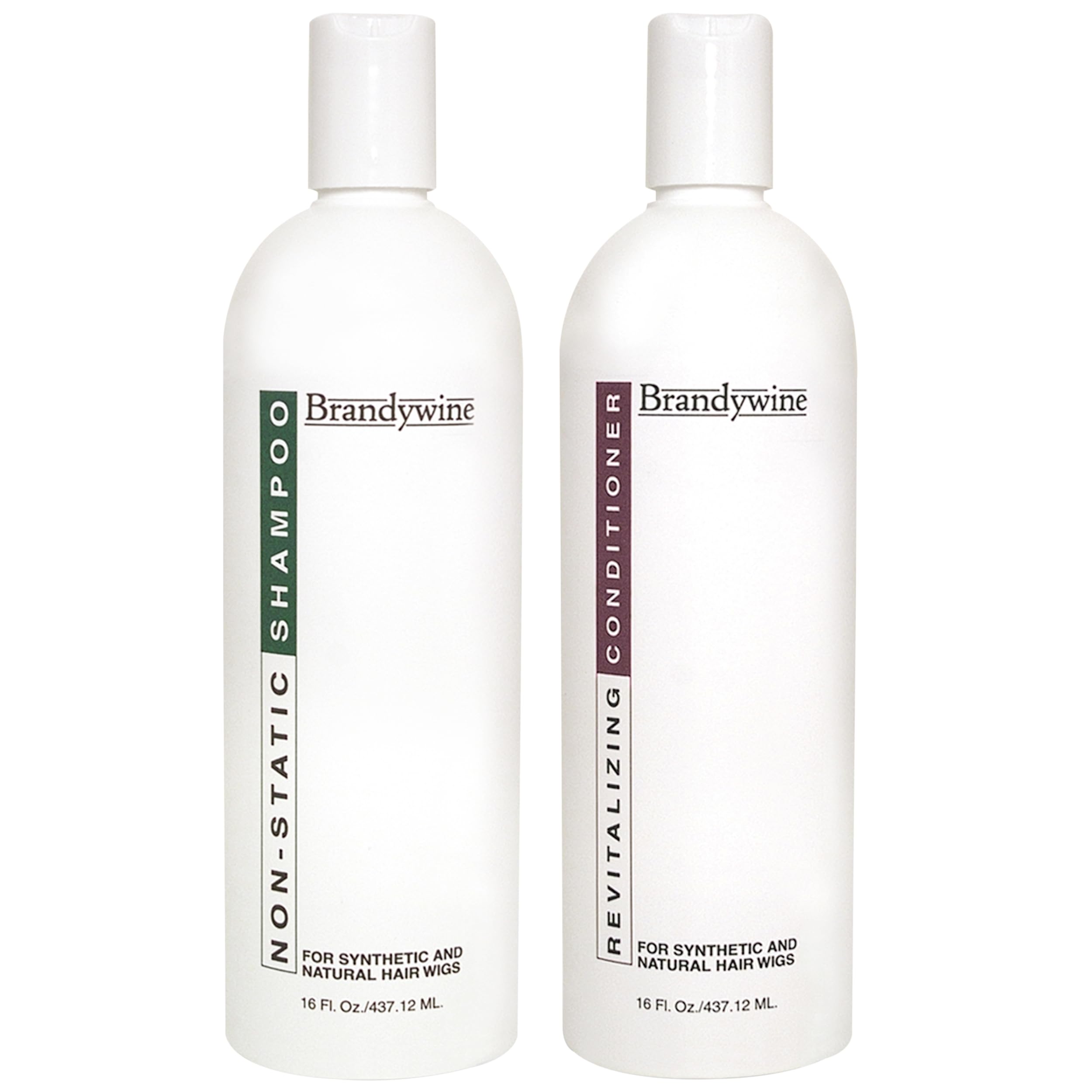 Brandywine champú antiestático en botella, suaviza fibras sintéticas y naturales