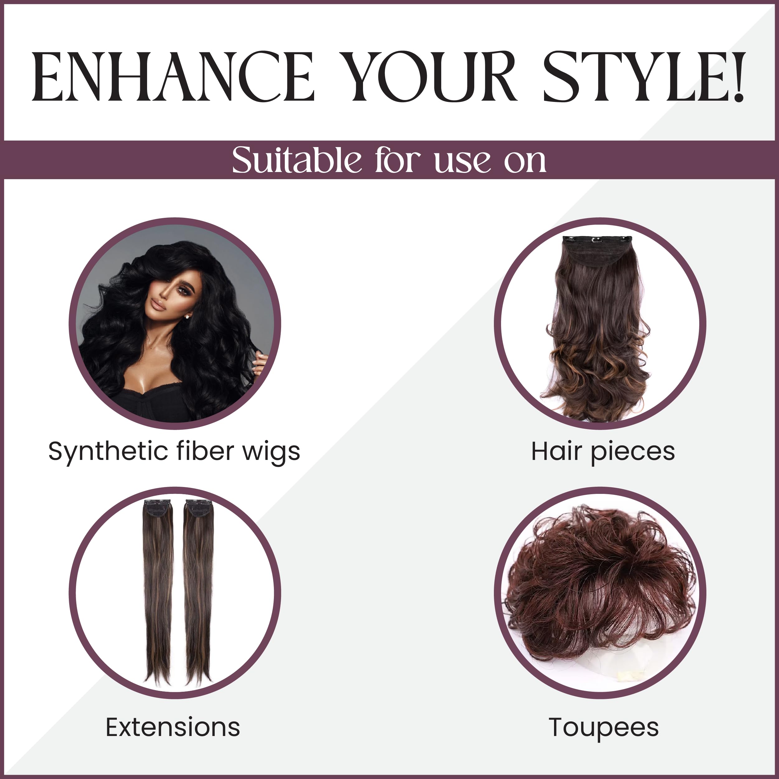 Brandywine Wig Spray: peinado finalizado con textura suave y flexible.