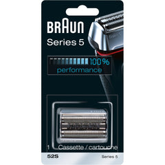 Braun 52S replacement head close-up showing precision foils for Series 5 for smoother shaves