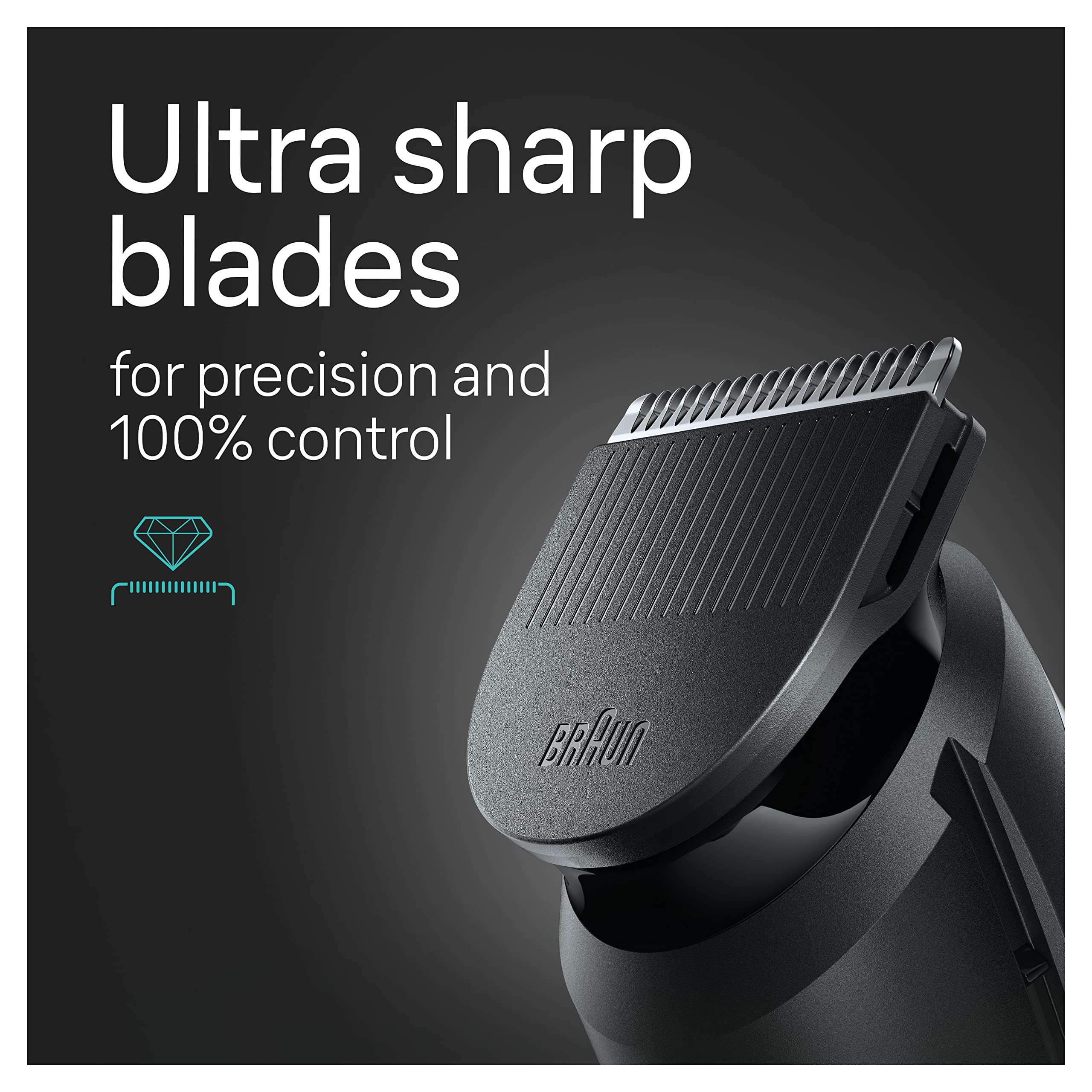 Braun cordless runtime icon indicating up to 50 minutes of use
