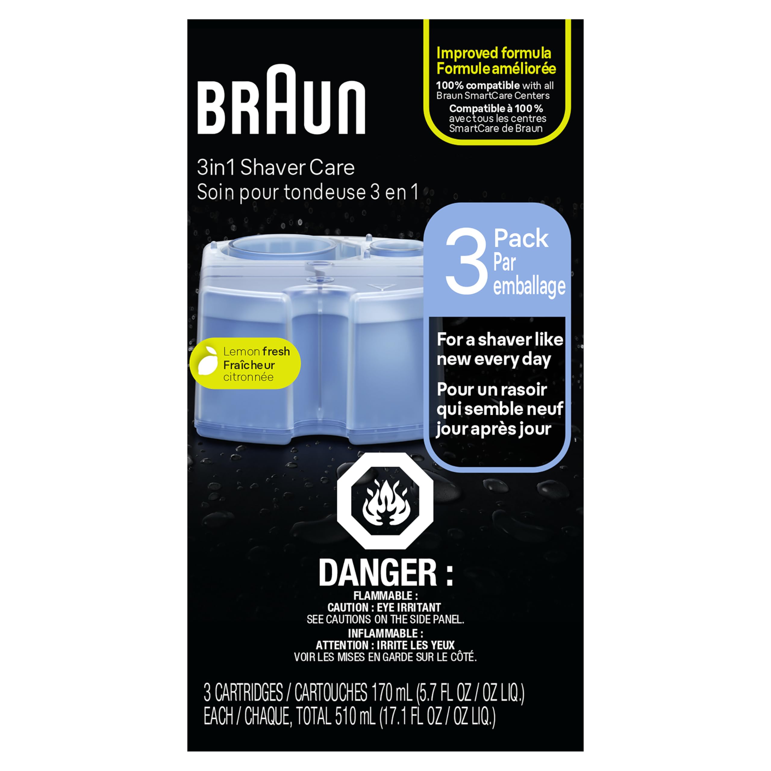 Packaging conveys a hygienic, maintenance-friendly routine.