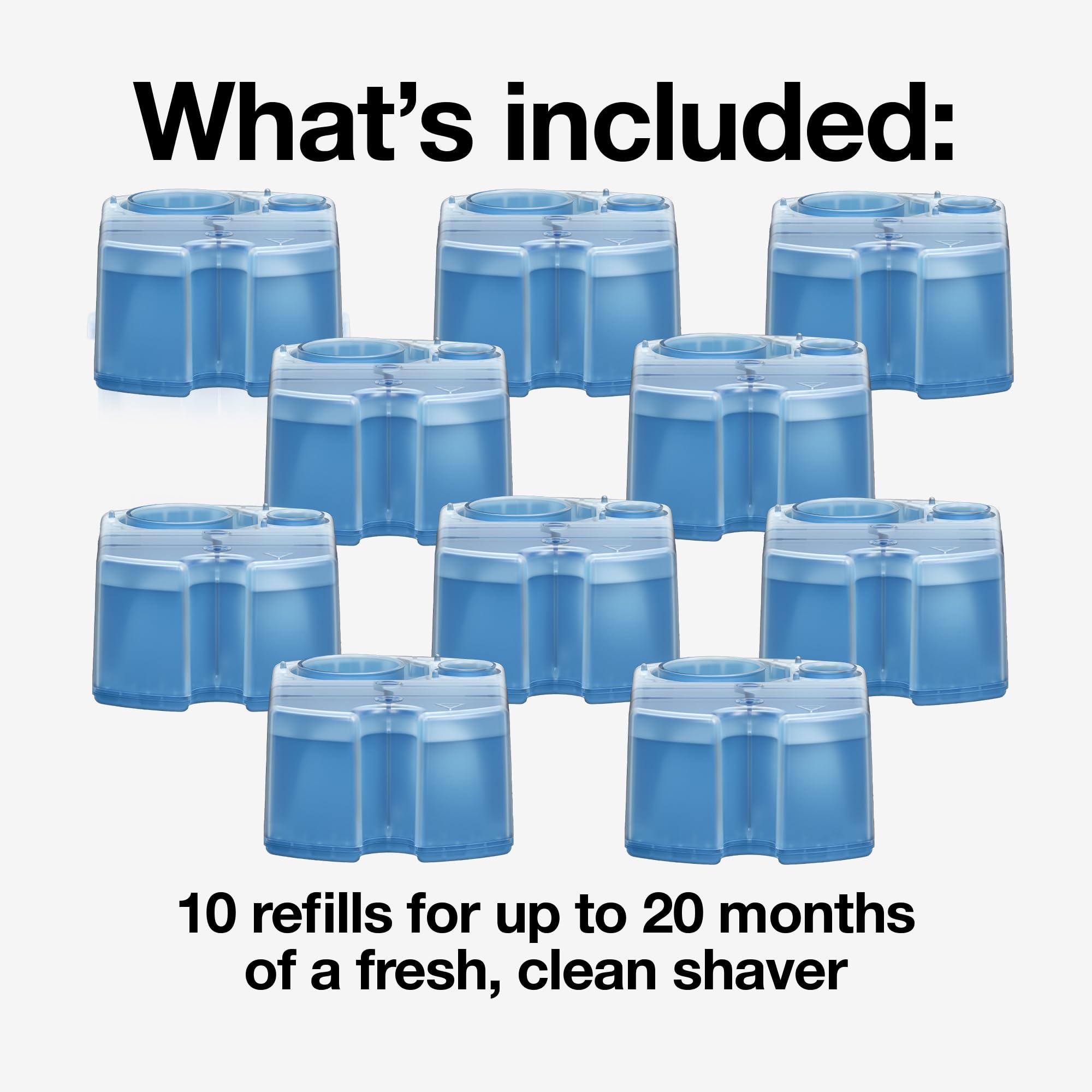 Cartridge packaging highlights a two-month replacement cycle for optimal shaver performance.