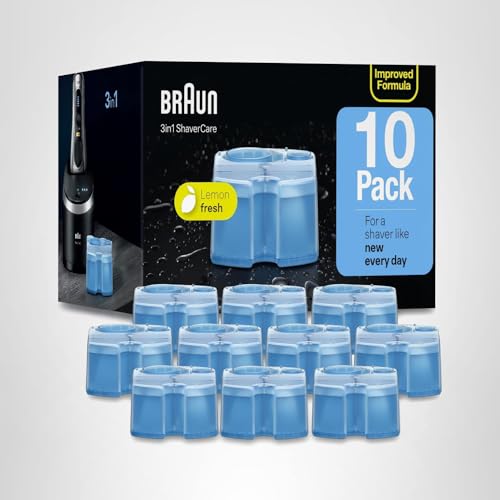 Pack of ten cartridges supports regular maintenance for a consistently fresh shave.