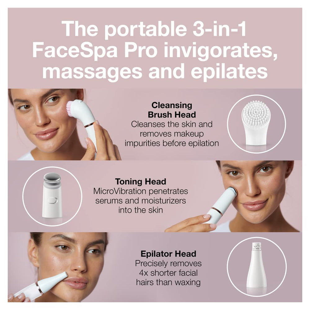 Braun FaceSpa Pro 911 pouch provides travel-friendly storage and protection.