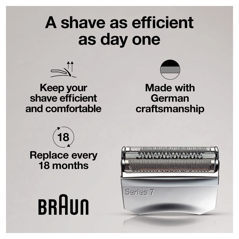 Braun head detail closeup highlighting durable materials and finish.