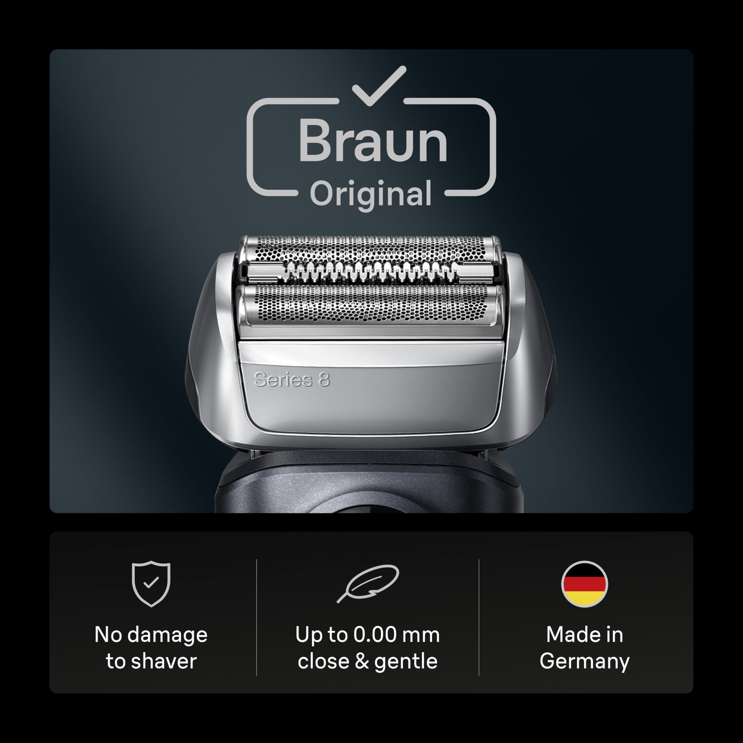 Braun original replacement head, German-made, authentic performance