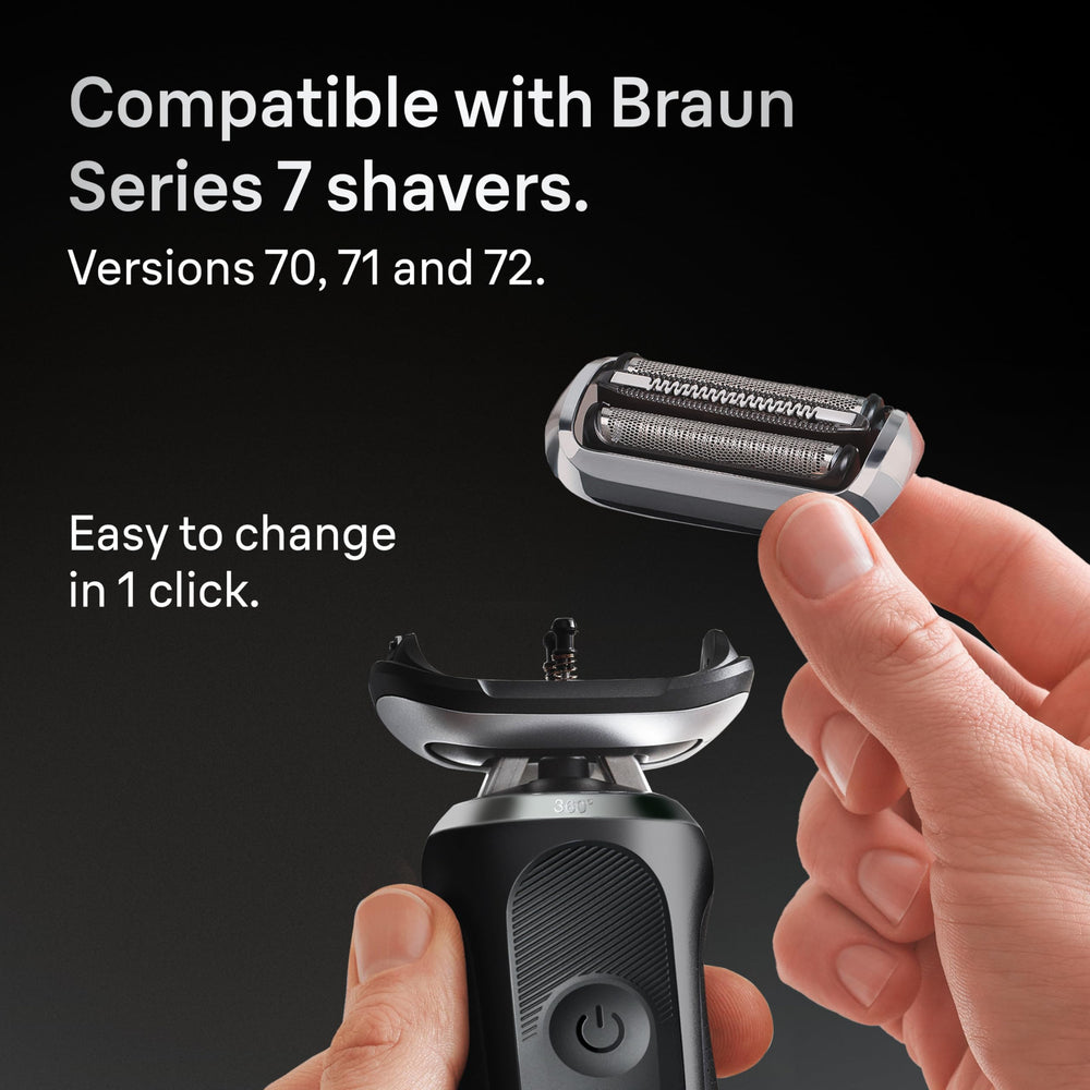 Original Braun head made in Germany for safe replacement.