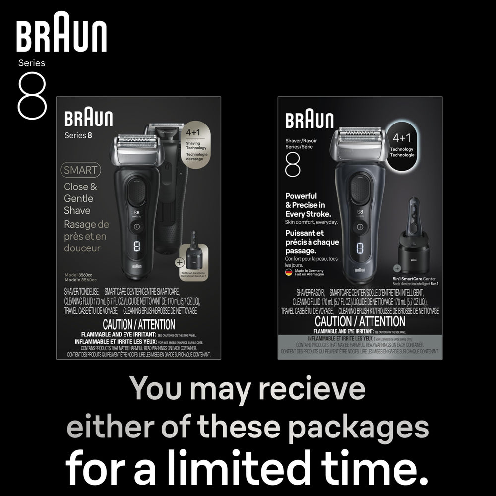 Braun precision long hair trimmer for detailed styling.