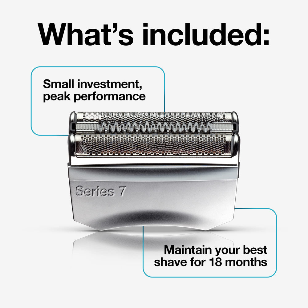 Braun replacement head easy click enables fast maintenance of your shaver.