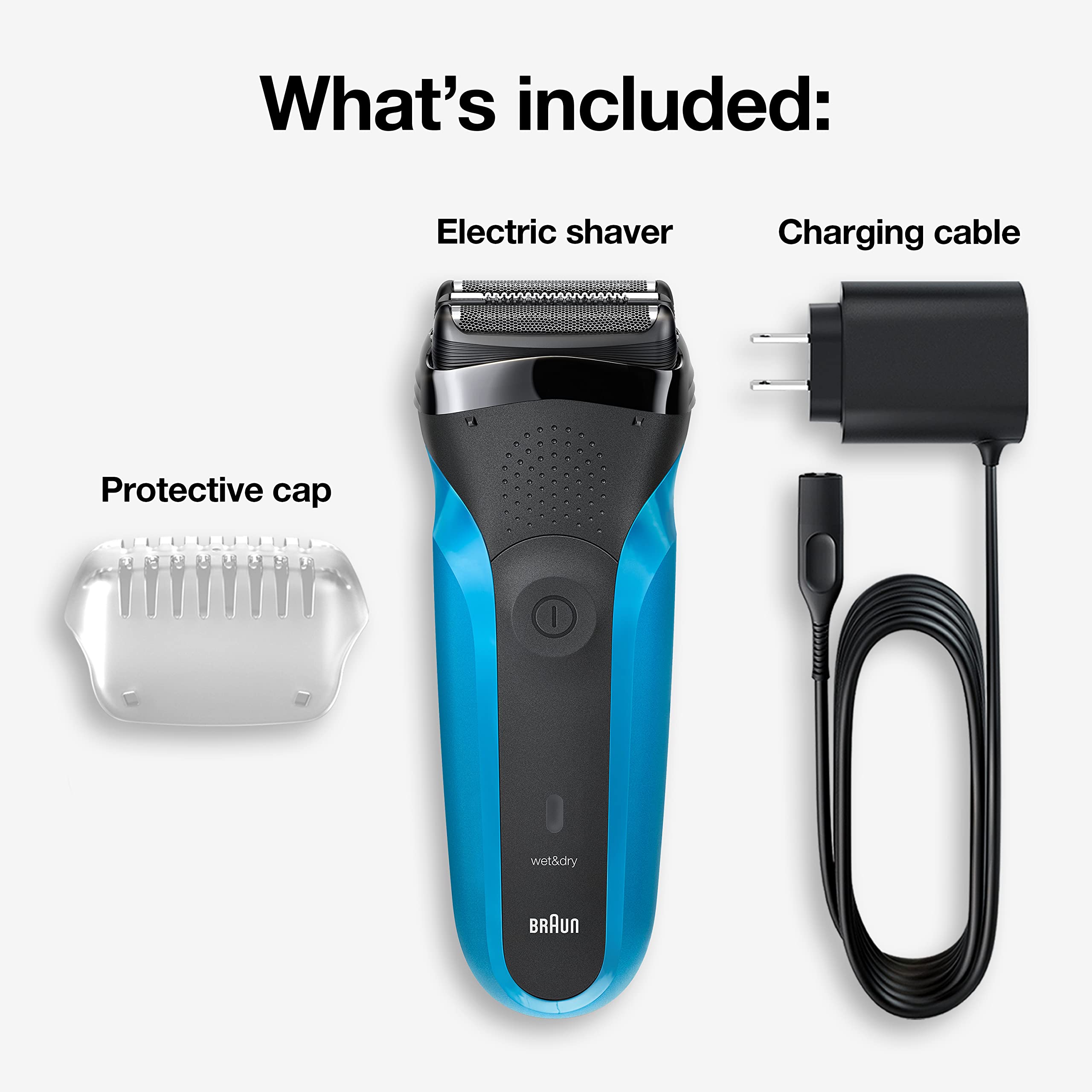 Braun Series 3 310s SensoFoil close-up with skin-friendly protection