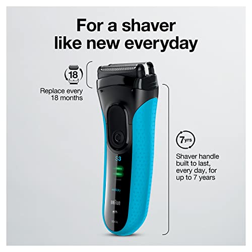 Braun Series 3 protective cap included with durable build.