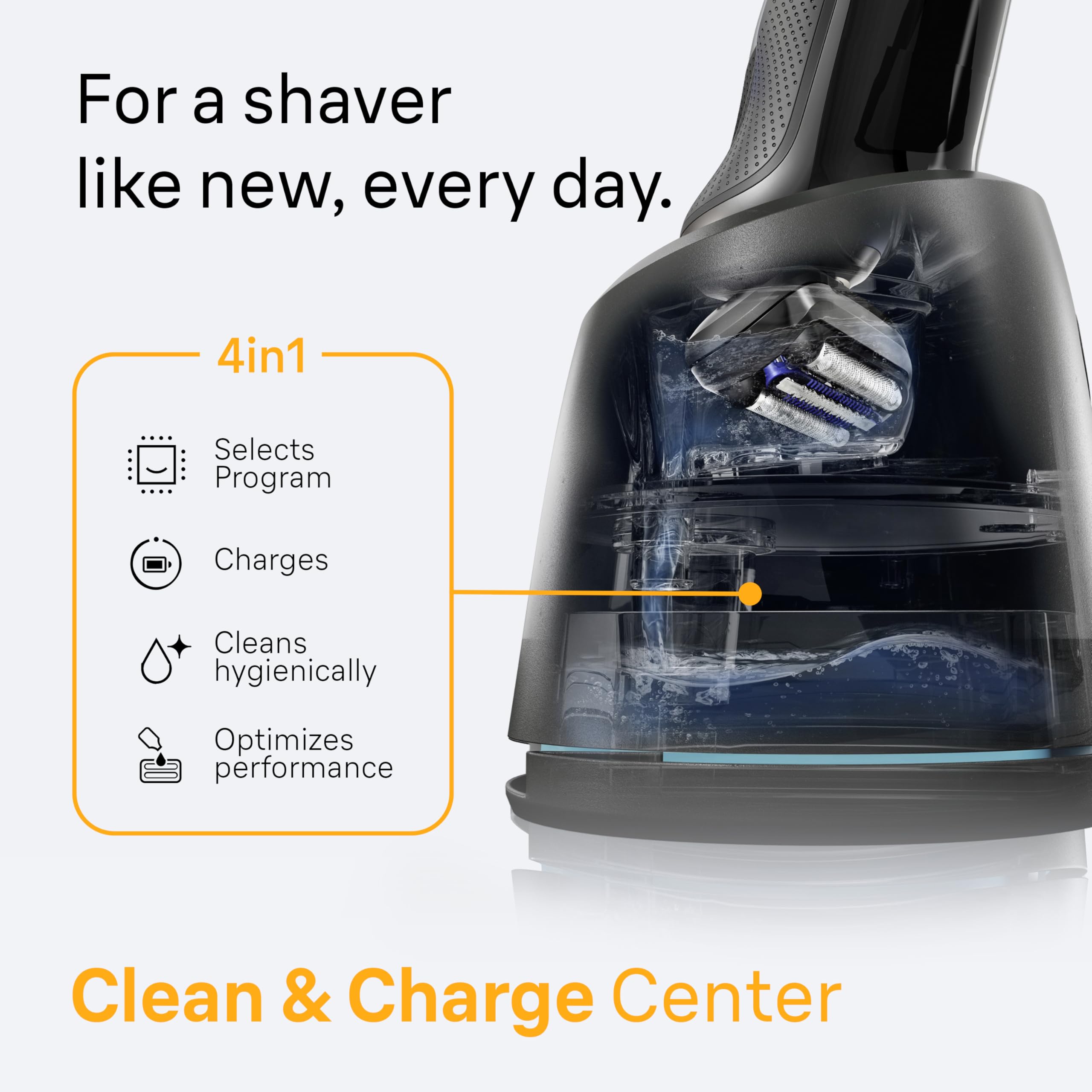 Braun Series 5 4-in-1 Clean and Charge Center included