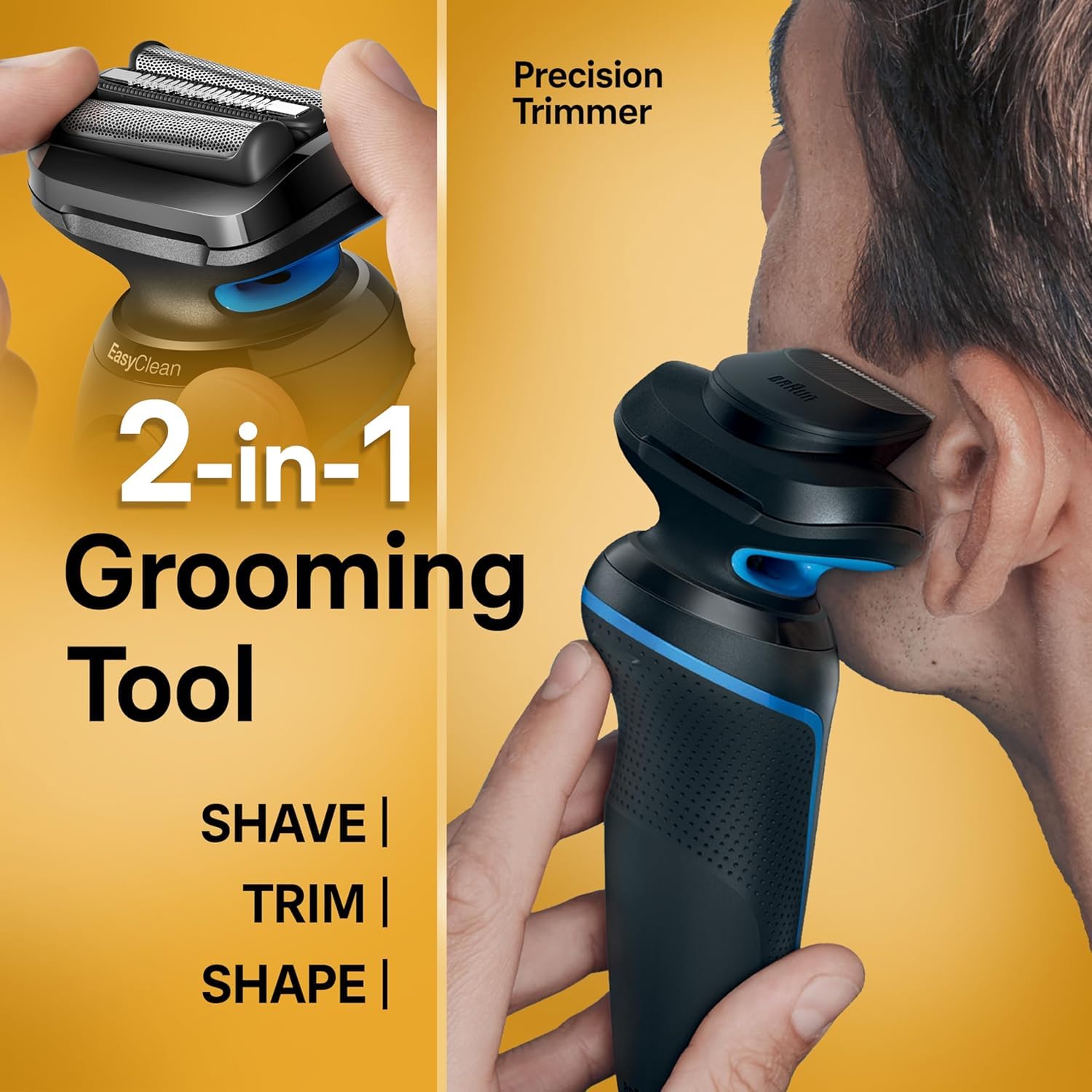 Braun Series 5 5118s 50-minute battery life for extended cordless use.