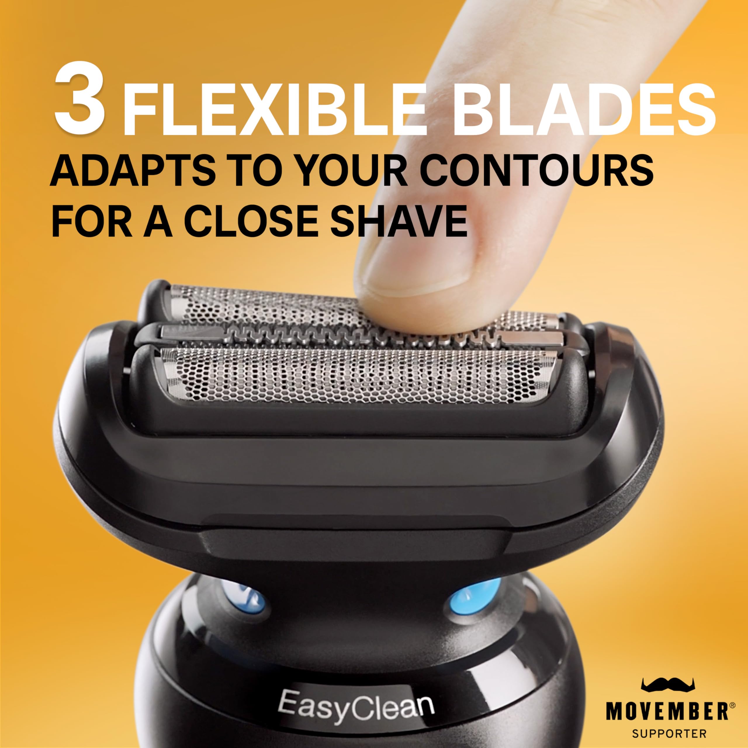 Braun Series 5 5118s waterproof wet and dry capability for versatile shaving.