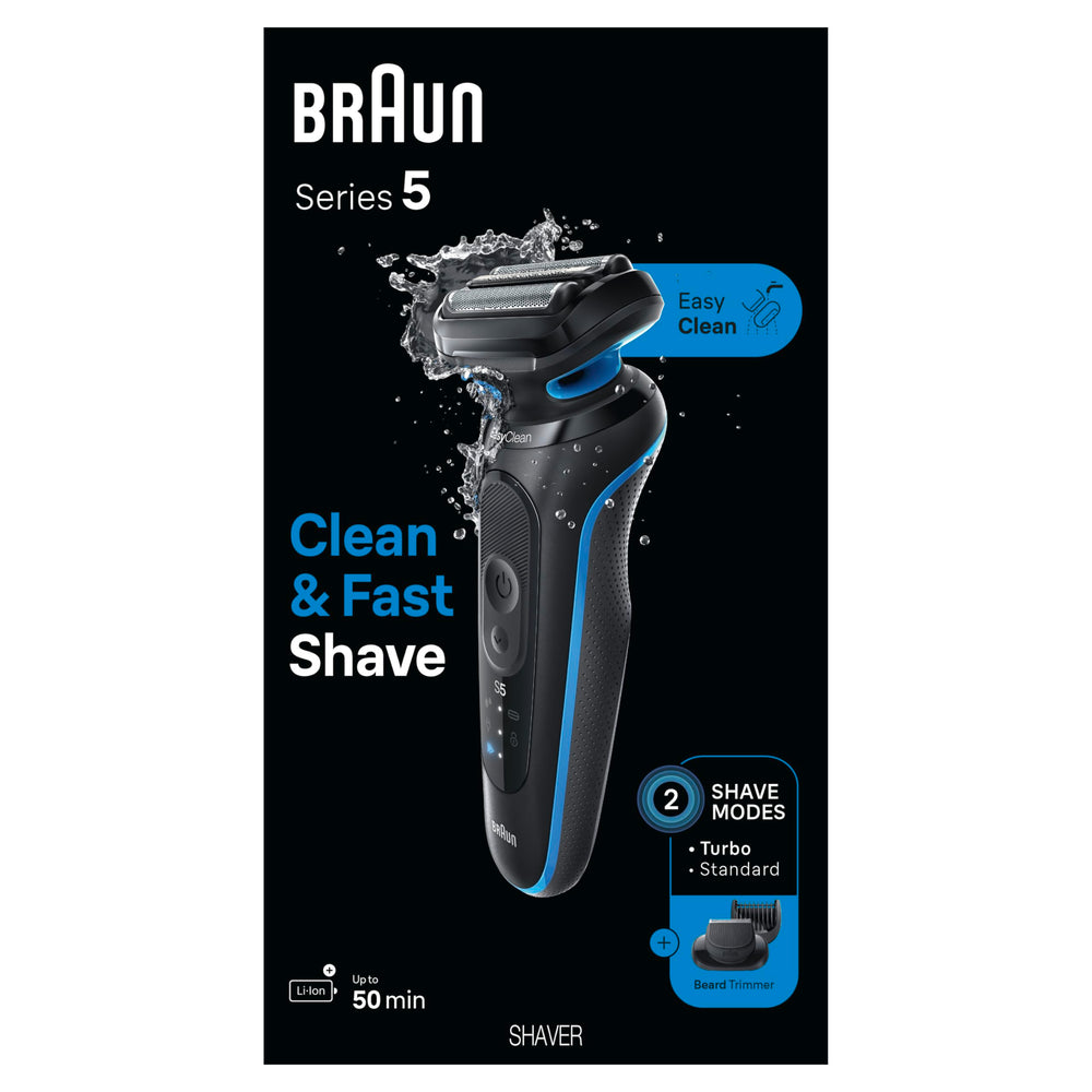 Braun Series 5 5120s waterproof design for use in shower.