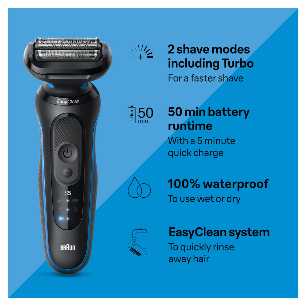 Braun Series 5 5150cs foil head close-up highlights precise contouring