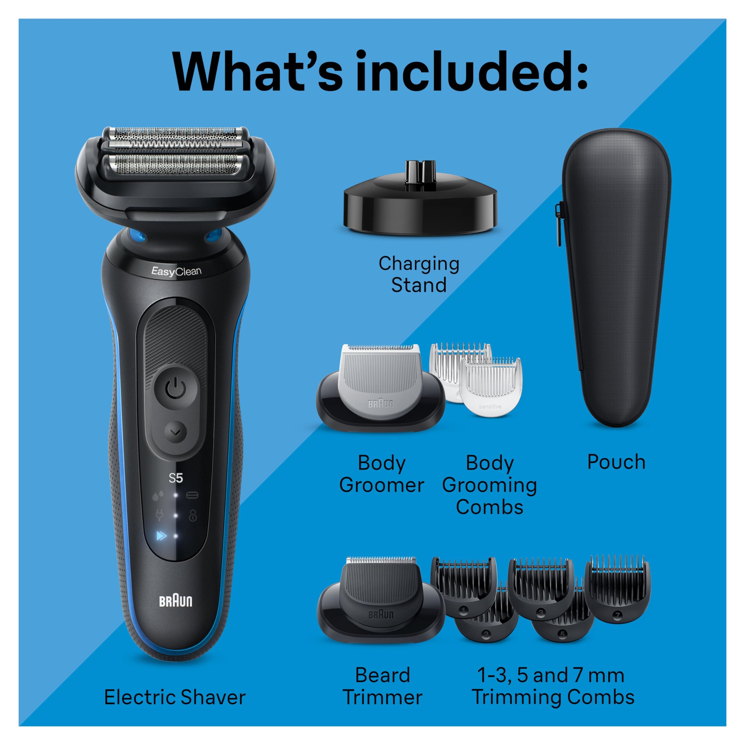 Turbo mode activation on Braun Series 5 5150cs for faster shaving results